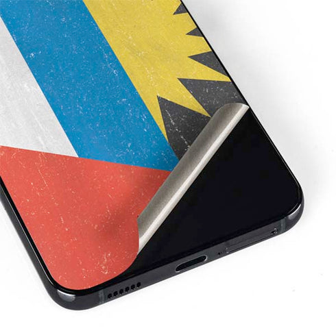 Antigua and Barbuda Flag Distressed Galaxy S22 Plus Skin